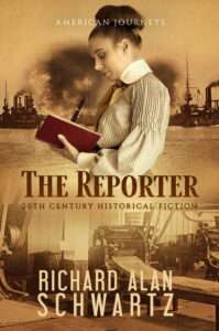 Cover for The Reporter depicts Dr. Abbey Kaplan's daughter, Shayna, as a female war correspondent assigned to the Russo-Japanese war in Manchuria, and in Russia pre-R